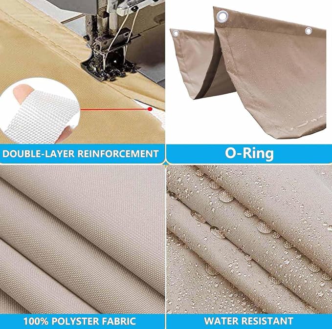 Retractable Waterproof Wave Awning Cover 3' x 12' - Image 3