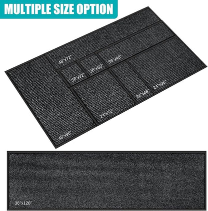 Azadx 2'x6' Indoor Outdoor Door Mat Heavy Duty Front Door Mat Ultra Absorbent Muddy Dirt Resist Welcome Door Mats Non-Slip Backing Entrance Mat for Home Commercial Outdoor Entrance Floor Mat