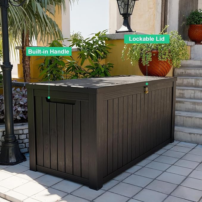 200 Gallon Waterproof Resin Outdoor Storage Box - Image 4