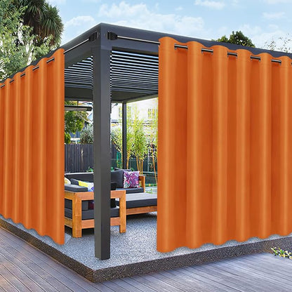 PureFit Outdoor Curtains for Patio Waterproof Weatherproof Outside Curtains | by PureFit