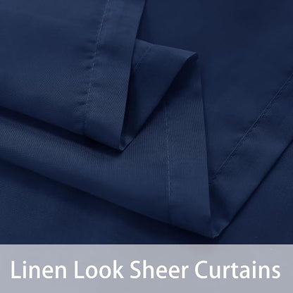 BONZER Waterproof Indoor/Outdoor Sheer Curtains - Image 3