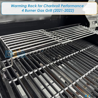 Warming Rack Grill Parts for Charbroil Performance 4 Burner 463352521 463354021 463365021 463354021 463365522, G428-0002-W1 Grill Swing Away Grid for Charbroil Grill Replacement Parts