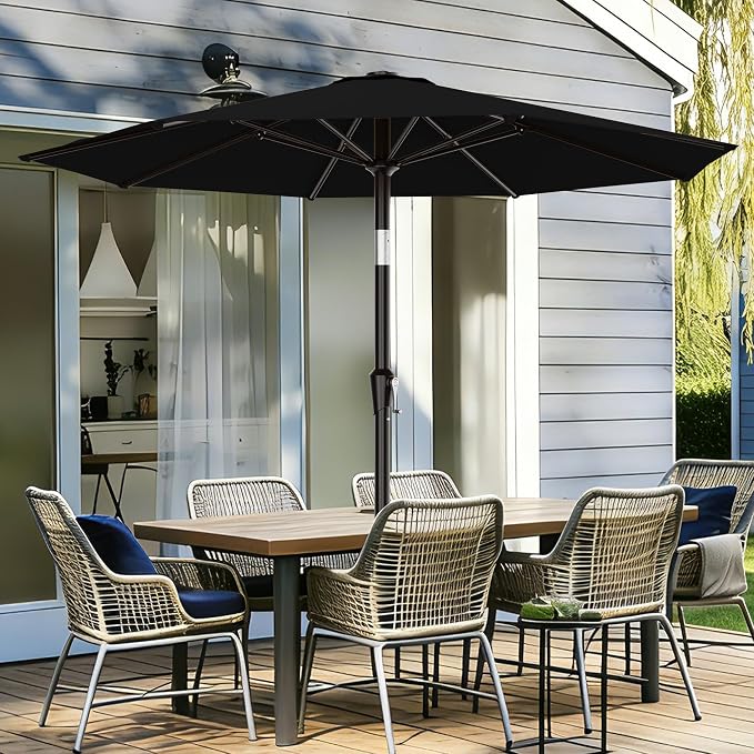 9 FT Patio Umbrella for Outdoor, Outdoor Table Umbrella - Image 2