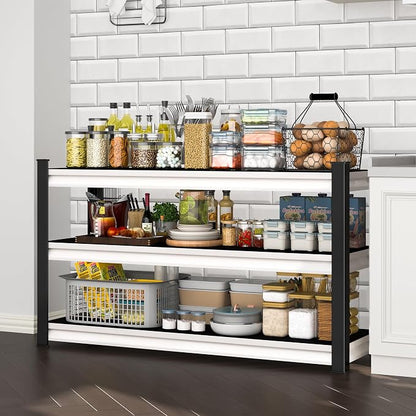 3-Tier Garage Shelving Heavy Duty, 1600lbs Load Capacity Utility Rack Shelves & - Image 6