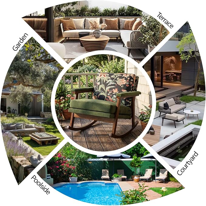 Outdoor Patio Rocking Chairs - Image 7