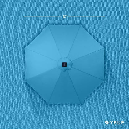 Best Choice Products 10ft Offset Cantilever Hanging Market Patio Umbrella - Image 8
