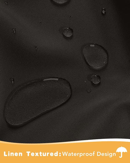 Outdoor Curtains for Patio Waterproof 2 Pcs 54x108 Inch Chocolate | Poolside - Image 2