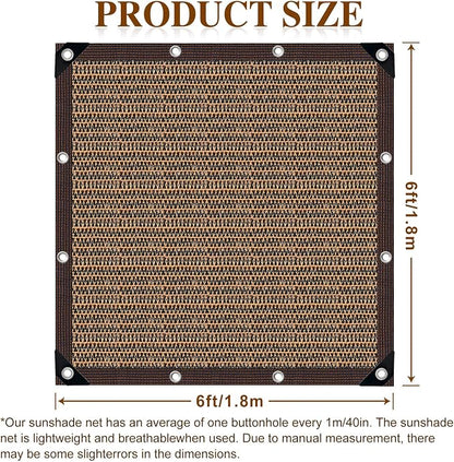 80% Shade Cloth -6x6FT Sunblock Net - Image 3