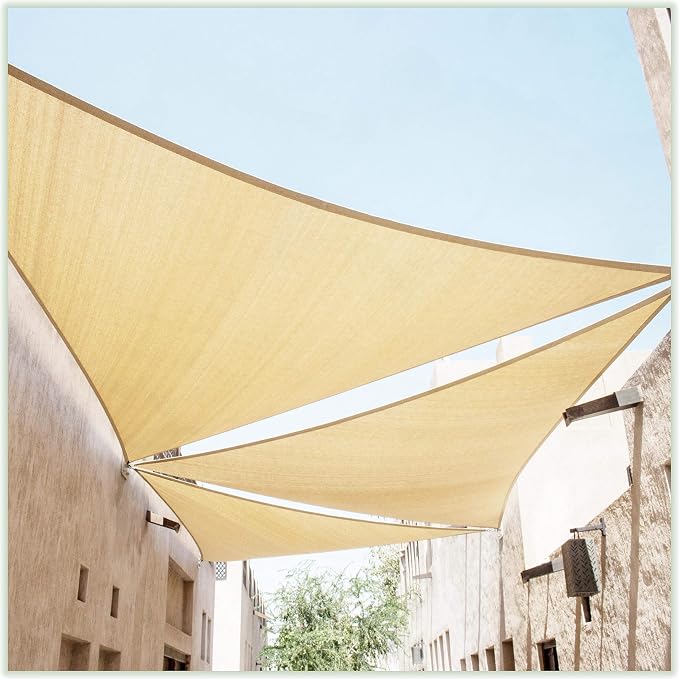 ColourTree Custom Size Order to Make Sun Shade Sail Canopy Mesh Fabric UV Block by ColourTree