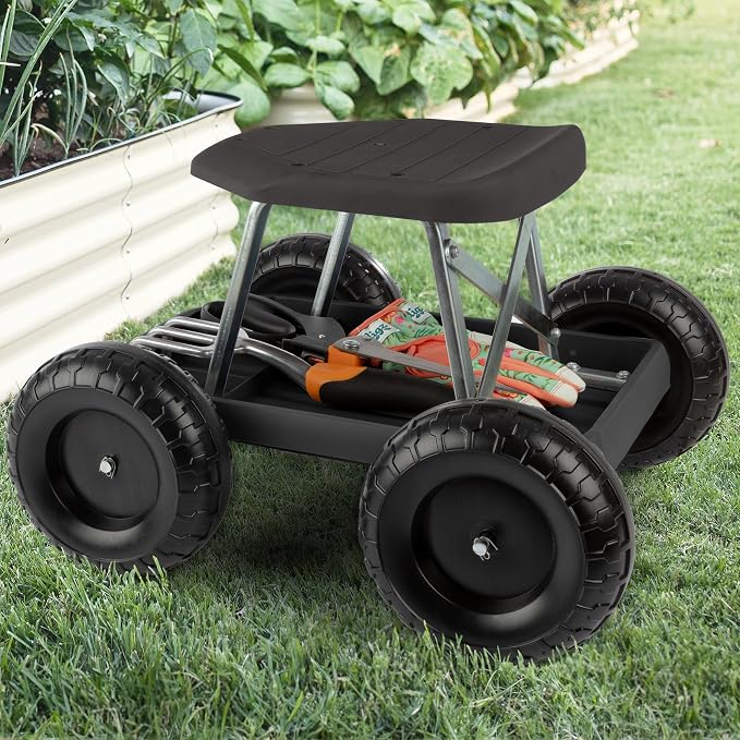 Pure Garden Rolling Garden Seat - Image 6