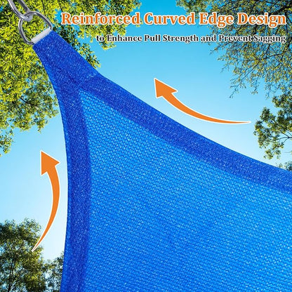 Shade&Beyond Custom Sun Shade Sail 15'x15'x15' Triangle Sun Sail Shades Patio - Image 5