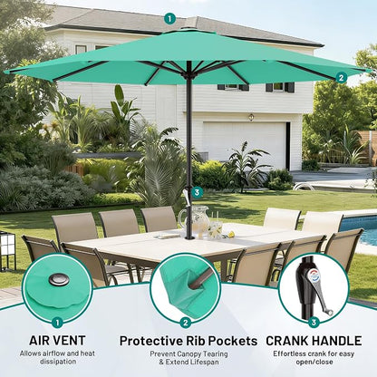 12 FT Patio Umbrella for Outdoor, Outdoor Table Umbrella - Image 2