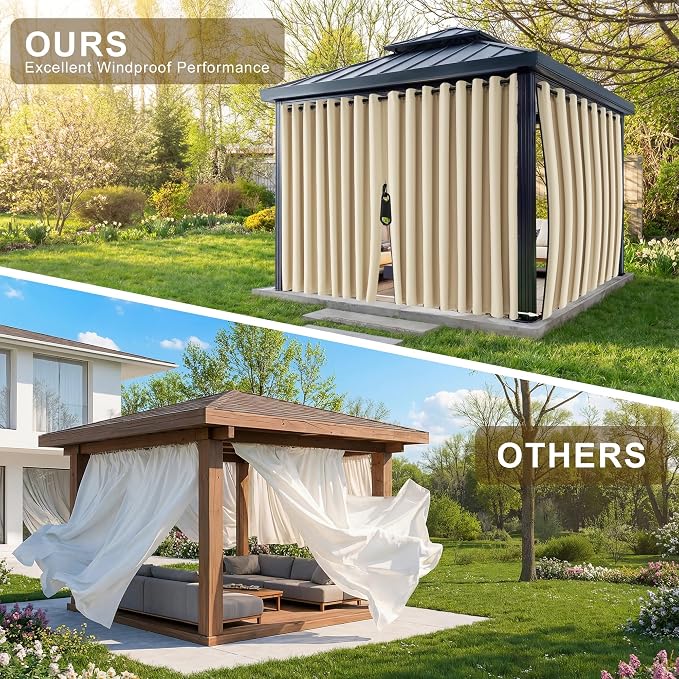 RYB HOME Fade-Resistant Outdoor Curtains - Image 5