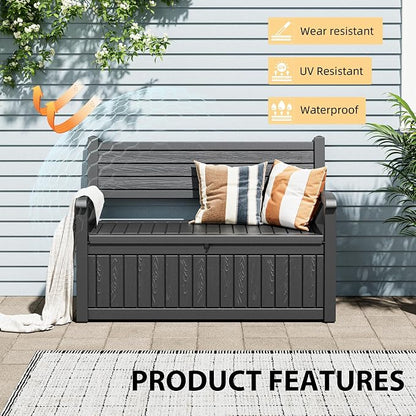 80 Gallon Lockable Deck Bench - Image 5