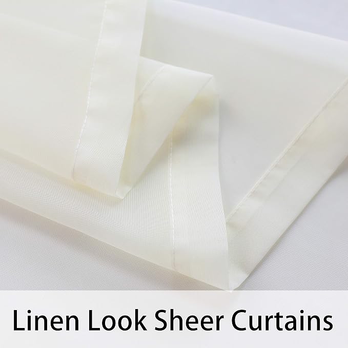 BONZER Waterproof Indoor/Outdoor Sheer Curtains - Image 5