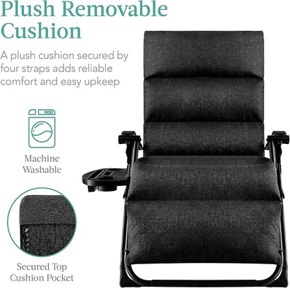 Best Choice Products Oversized Zero Gravity Chair, Folding Outdoor Patio - Image 4