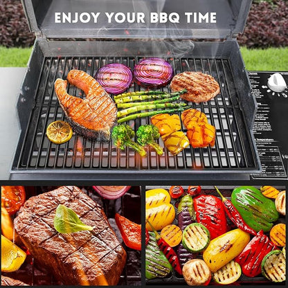 GGC 7522 7521 15" Grill Grates Replacement for Weber Genesis Silver A, Cast Iron Grate Grid for Weber Spirit E/S 200 E/S210, Spirit 500