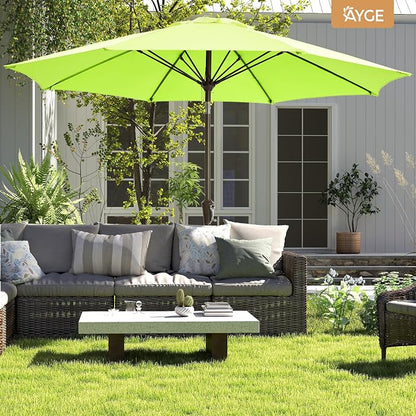 Ayge 9FT Patio Umbrella Outdoor Garden Umbrella - Image 6