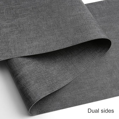 Table Runners 55 Inches Long, Dual-Sided Faux Leather Farmhouse Table Runner Waterproof Heatproof Non-Slip for Living Room Party Home Decor Holiday Decorations(Gray, 15 x 55 Inch)