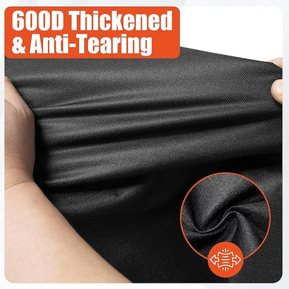 iCOVER Grill Cover 82 inch, BBQ Grill Cover for Outdoor Grill, 600D Heavy Duty Waterproof BBQ Cover, Anti-UV Barbecue Cover, Large Barbecue Gas Grill Cover for Weber, Char-Broil, Nexgrill, etc