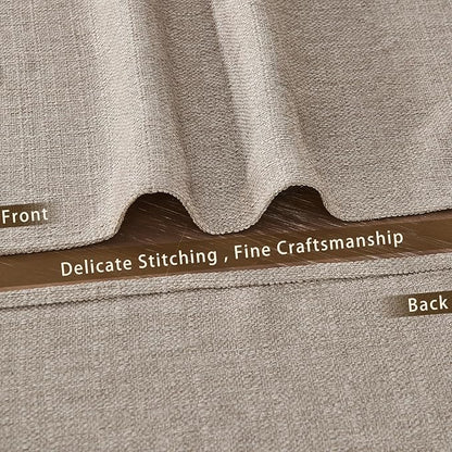 BALCONY & FALCON Placemats Set of 6 Faux Linen Cloth Place Mats Washable Waterproof Wrinkle Resistant Table Placemats for Dining Kitchen Farmhouse Indoor & Outdoor Use(Beige, 13.8”x 17.7”