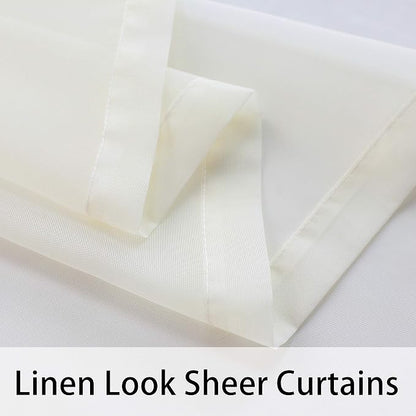 BONZER Waterproof Indoor/Outdoor Sheer Curtains - Image 4