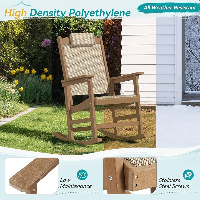 Outdoor Rocking Chair Set of 2 - Image 6