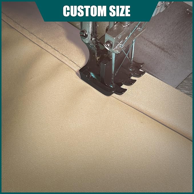 Royal Shade 8' x 13' x 15.3' Beige Triangle Waterproof Sun Shade Sail Order to - Image 5