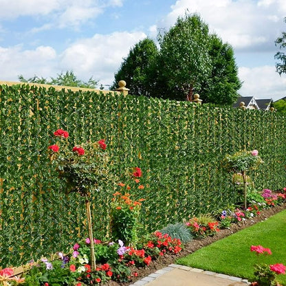 DearHouse Artificial Ivy Privacy Fence, 197x78.7inch Artificial Hedges Fence and Faux Ivy Leaf Decoration for Outdoor Decor, Home, Garden Decor