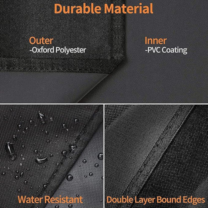 Heavy Duty 600D Polyester Cover Compatible with Traeger Grills BAC761 Woodridge Pellet Grill and Smoker TFB86MLH All Weather Grill Cover Accessory Replacement