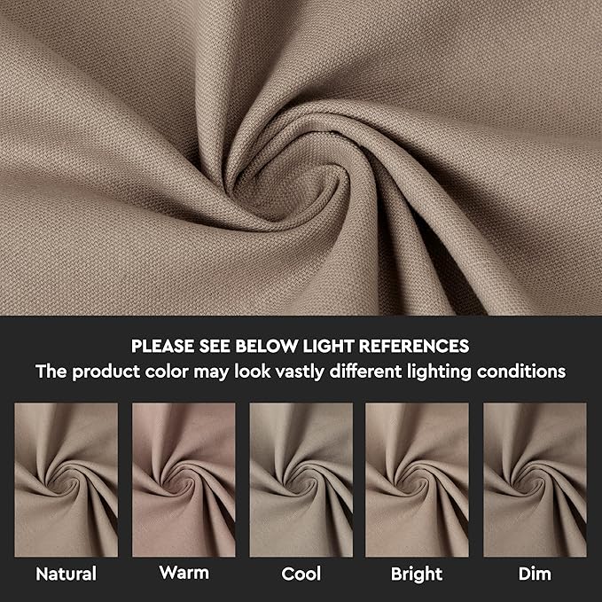 Encasa XO Table Runner 13"x91" Long | Cotton Canvas Fabric | Beige Solid Color | Machine Washable & Durable