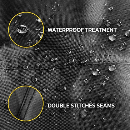 Seal Skin Covers Outdoor Fire Pit Cover – Square 32"L X 32"W X 24”H, Heavy Duty Waterproof Fabric with PVC Coating, Windproof, Tear & Weather Resistant Fire Table Cover for Patio, Black