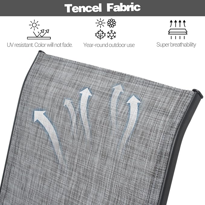 Red Patio Chairs Set of 6, Stackable Outdoor Dining Chairs - Image 7