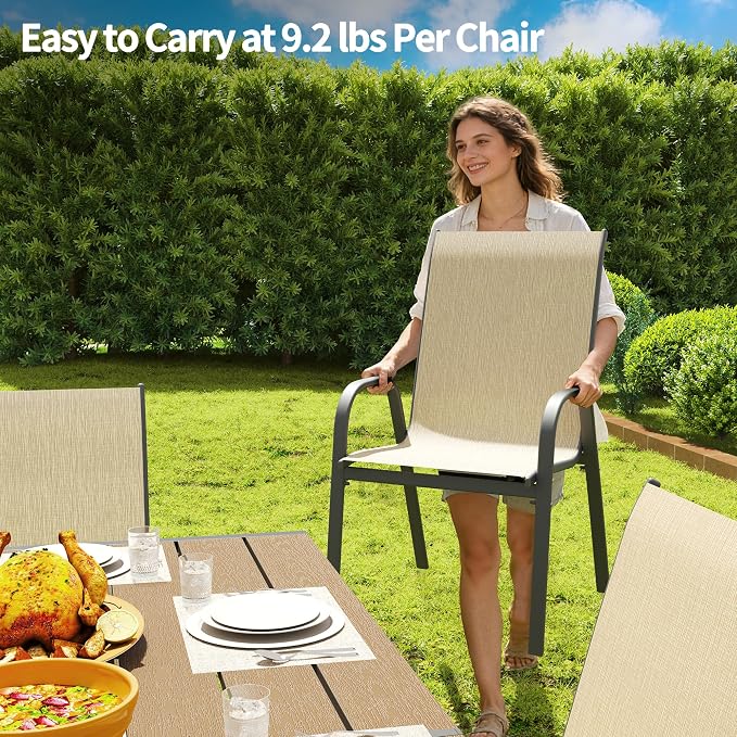 Patio Chairs Set of 4 - Image 4