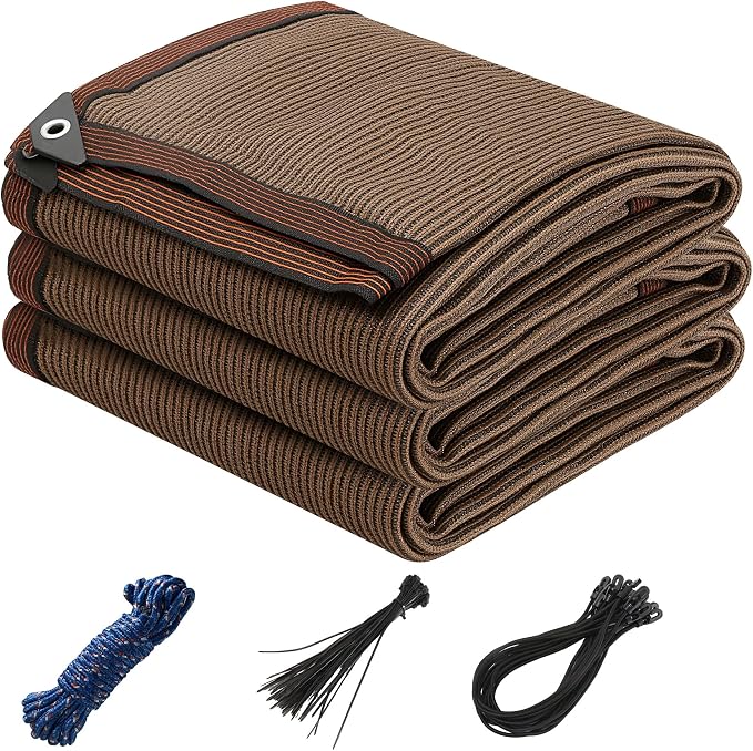 90% Sun Shade Cloth with Grommets, Breathable HDPE Mesh Tarp by EASTARP
