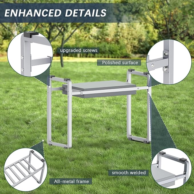 Garden Kneeler and Seat, 10.2" Wider Heavy Duty Thick - Image 4