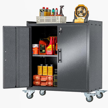 GAIOUS 35.6'' Tall Metal Garage Storage Cabinet by GAIOUS