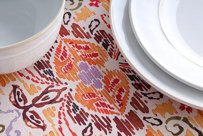 Maison d' Hermine Table Cloth Rectangle Table 100% Cotton 70 x 108 Inches Fall Tablecloth Reusable Everyday Use for Thanksgiving Christmas Decorations Dining Farmhouse Party (Damask)