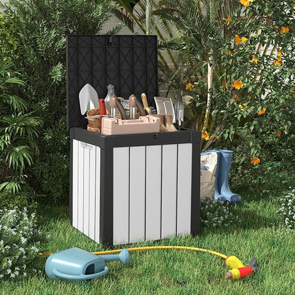 ROJIK 50 Gallon Resin Deck Box, Lockable Waterproof Weatherproof Outdoor - Image 6