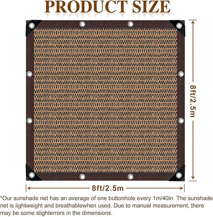 80% Garden Shade Cloth Sun Shade Fabric – UV Resistant Durable Sunblock Netting - Image 2