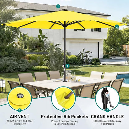 12 FT Patio Umbrella for Outdoor, Outdoor Table Umbrella - Image 2