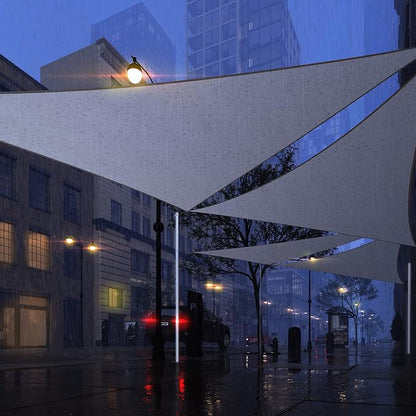 Royal Shade 15' x 16' x 21.9' Grey Triangle Waterproof Sun Shade Sail Order to - Image 7