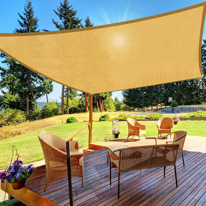 HappyTrends Sun Shade Sail, UV Protection Beach Shade Canopy Wind Sail | Heavy by HappyTrends