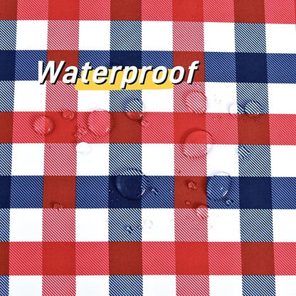 Classic Gingham Buffalo Tablecloth Fabric - Oblong 90x156 Inch Water Proof Checkered Table Cloth for Indoor Outdoor - Table Cover for Birthday, Picnics, BBQs, and Parties
