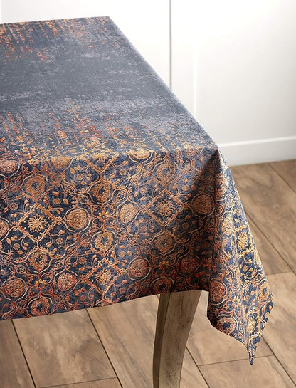 Maison d' Hermine Table Cloth Rectangle Table 100% Cotton 70 x 90 Inches Fall Tablecloth Reusable Everyday Use for Thanksgiving Christmas Decorations Dining Farmhouse Party (Imperfection)