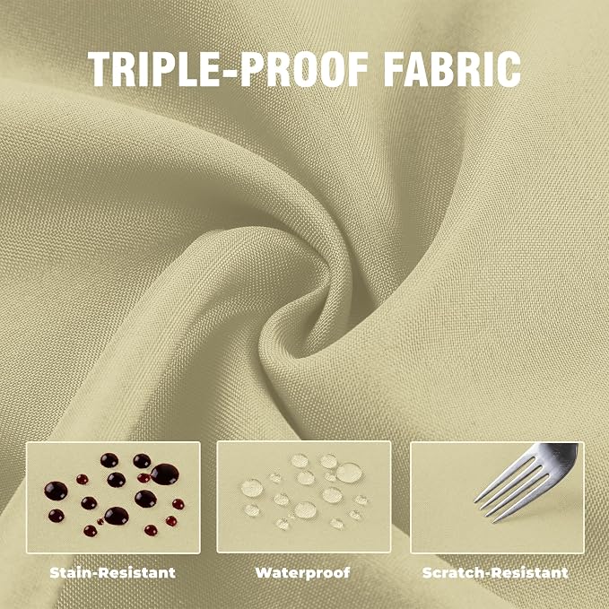 Set of 4 Outdoor Curtains for Patio Waterproof, Breathable Grommet Panels for - Image 6