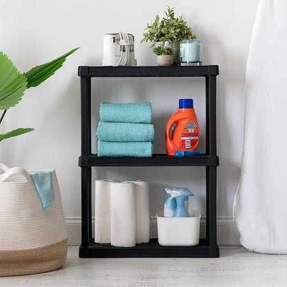IRIS USA Plastic Storage Shelves |Made in USA| 33"H x 24"W x 12"D - Image 7