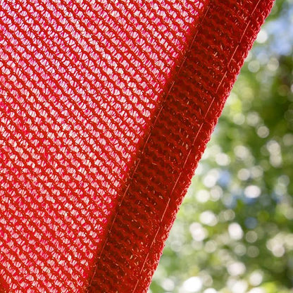 Amgo Custom Size 13' x 21' x 24.7' Red Right Triangle Sun Shade Sail UPF50+ - Image 9