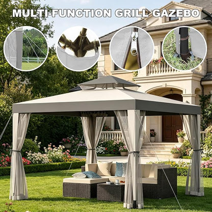 Outdoor Gazebo for Patio, 10×10 Canopy Tent - Image 5