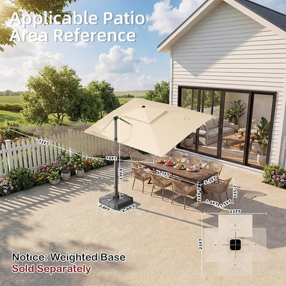 Deconk 10' X 13 'Patio Umbrella - Image 8